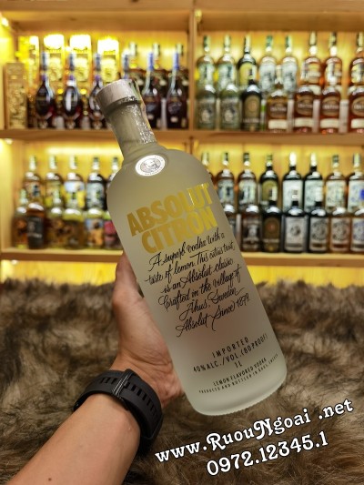 Rượu Vodka Absolut Citron 1L